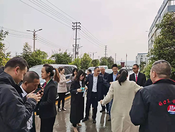 楊奎南副市長陪同遂寧市督查組組長冉霞、副組長甘勇一行蒞臨我司。