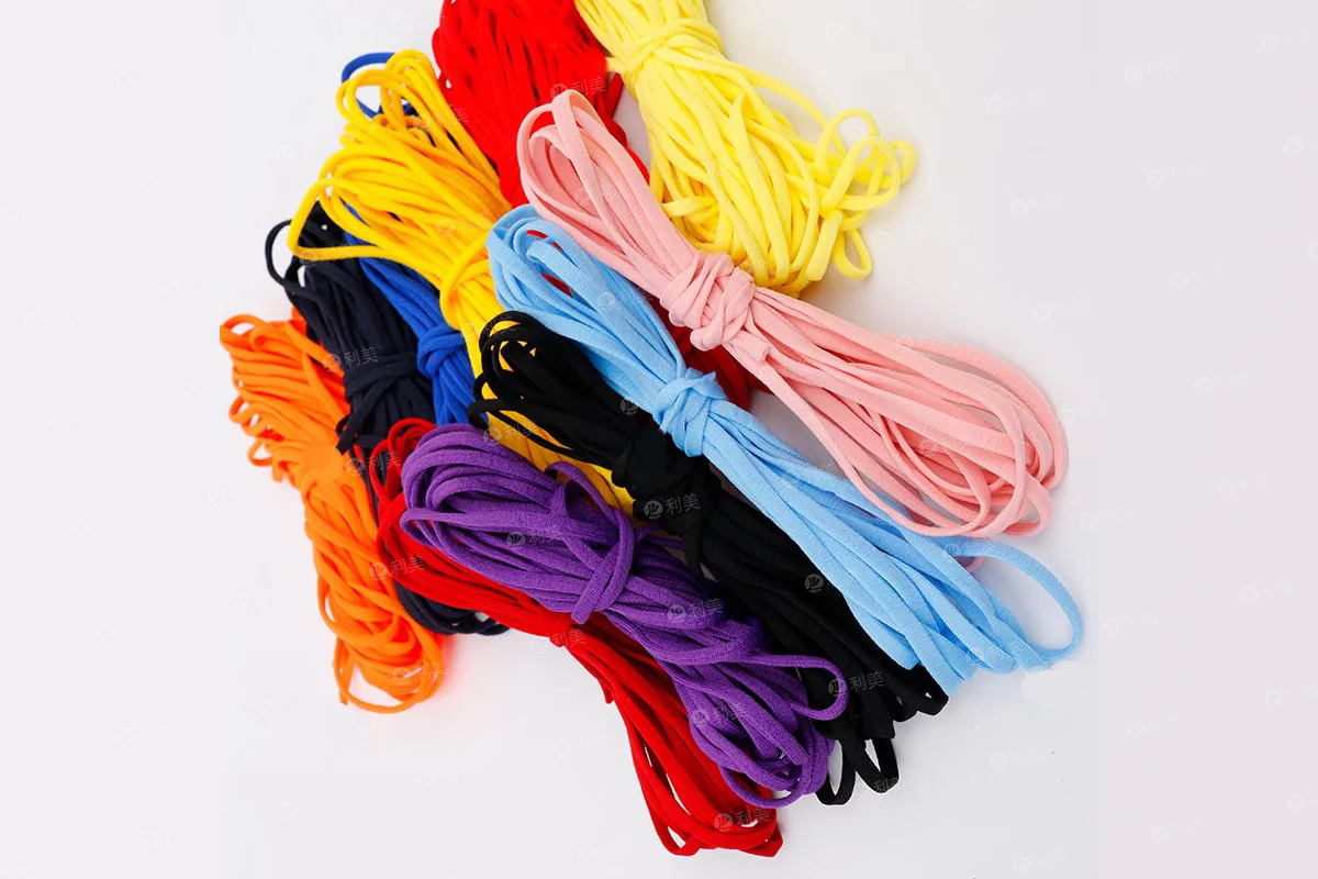 3.0mm彩色扁形空心耳帶繩主圖第2張