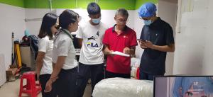 四川大學(xué)科研專家到利美集團(tuán)調(diào)研可降解耳帶/鼻梁條進(jìn)展情況